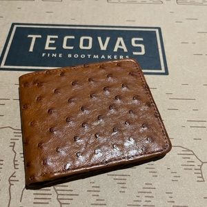 Tecovas ostrich billfold wallet